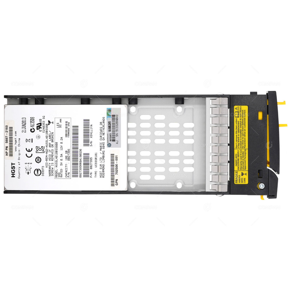 703521-001 HP SSD 100GB SAS 6G 2.5" SFF HOT-SWAP 3PAR 7200 7400 M6710